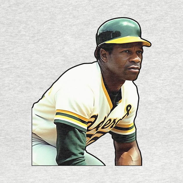 Pensive baseball star Rickey Henderson by KOTYA